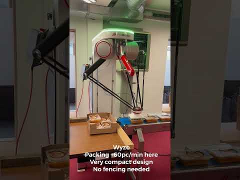 Wyzo ukladanie jedál delta robotom do boxu