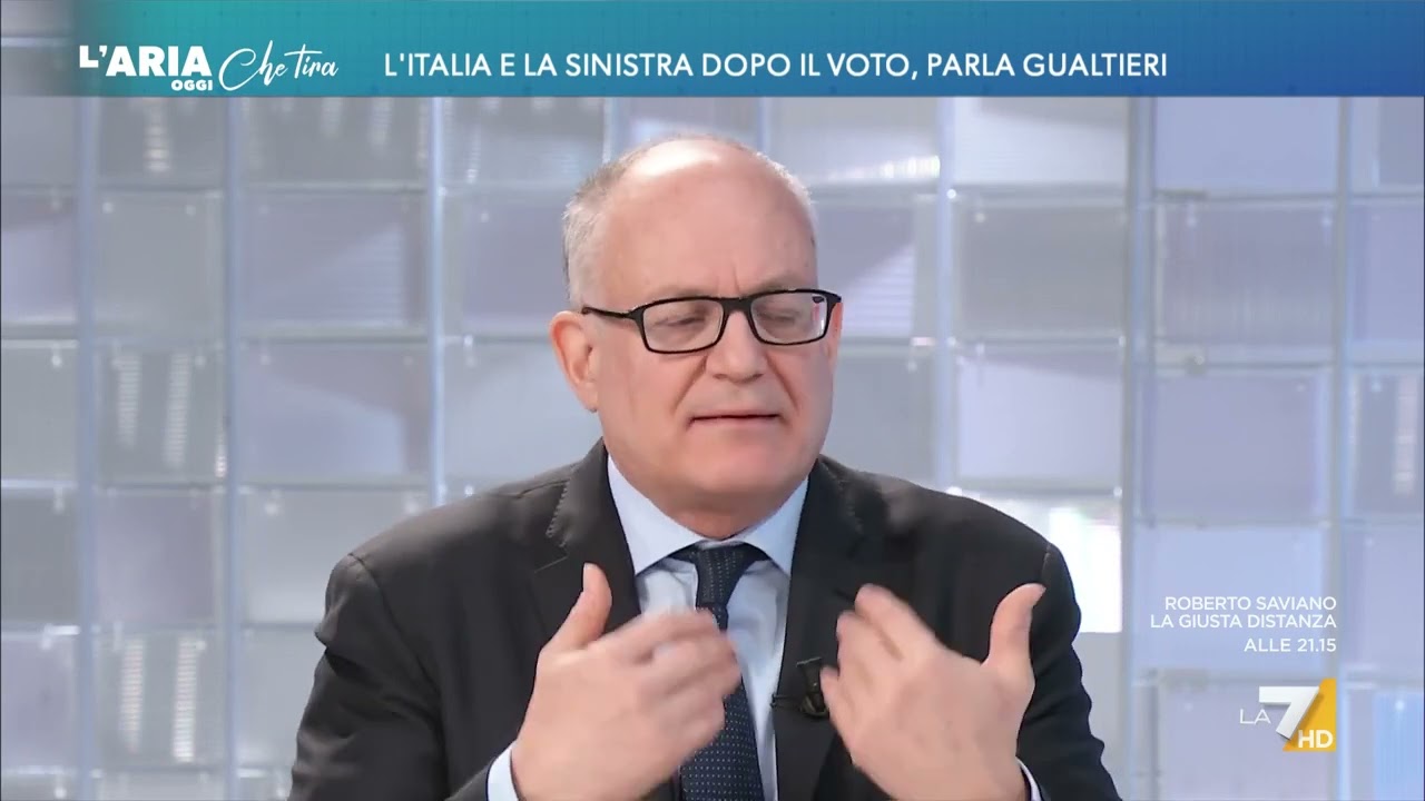 Primarie del centrosinistra, Roberto Gualtieri: "Normalmente il premier è il leader del ...