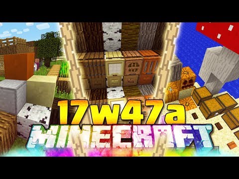 NUOVI BLOCCHI DECORATIVI - Minecraft ITA - 17w47a: Botole Bottoni Corteccia e Tante Sorprese