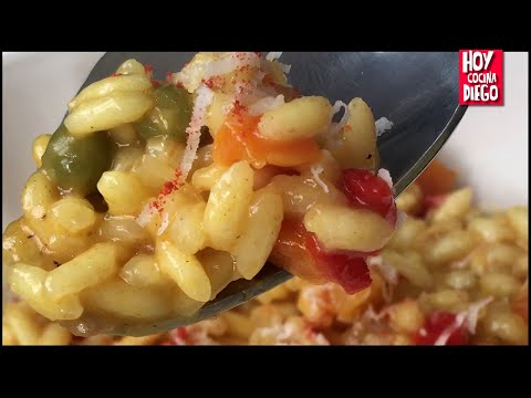 RISOTTO FACIL de VERDURAS - RISOTTO VEGETARIANO