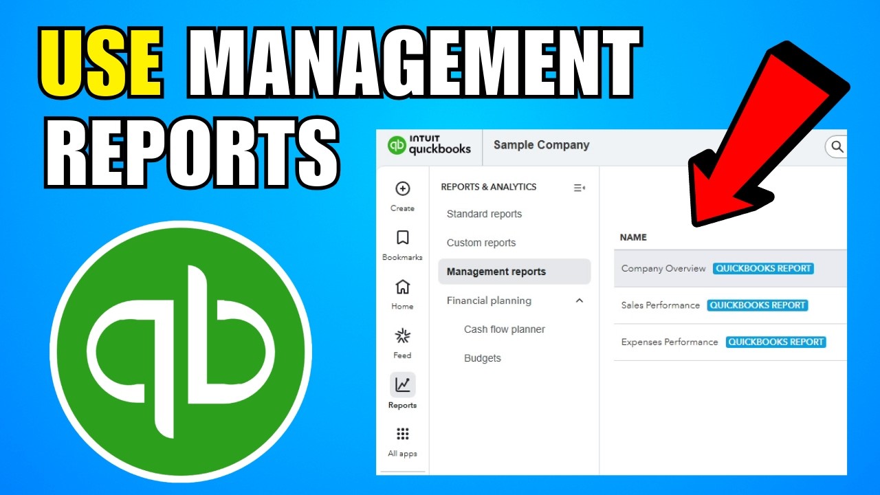 How To Use Management Reports In QuickBooks Online (2026) (Step By Step Guide)