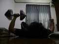 腕立て伏せ300回+片手腕立て伏せ10回+30kgフロアプレス18回