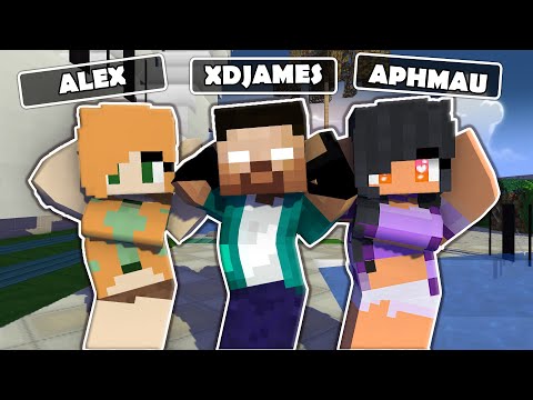 MONSTER SCHOOL :CHICKEN WING MEME DANCE XDJAMES, APHMAU, ALEX - MINECRAFT ANIMATION