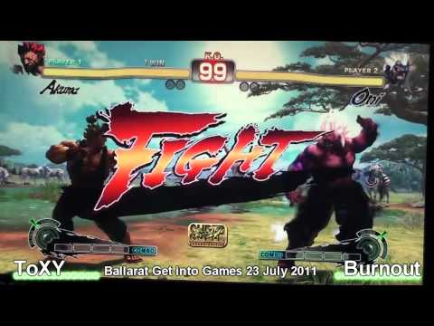 ToXY [Akuma] vs Burnout [Oni] SSF4AE Ballarat GiG 23 July 2011