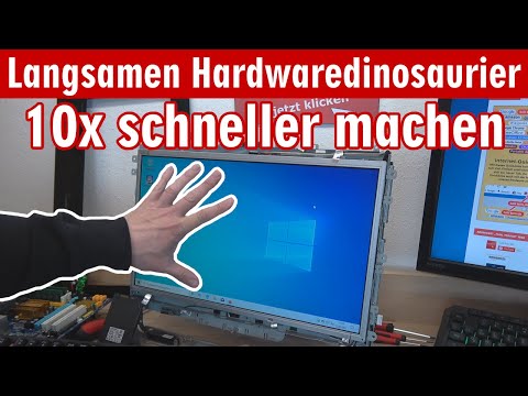 Langsamer Hardwaredinosaurier โญ๏ธ 10x schneller machen mit CPU-Tausch โญ๏ธ Windows 10 vs. Linux