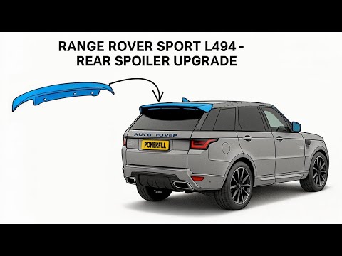 Fitting the new 2018 Rear Spoiler to our project Range Rover L494 2016 / SVR