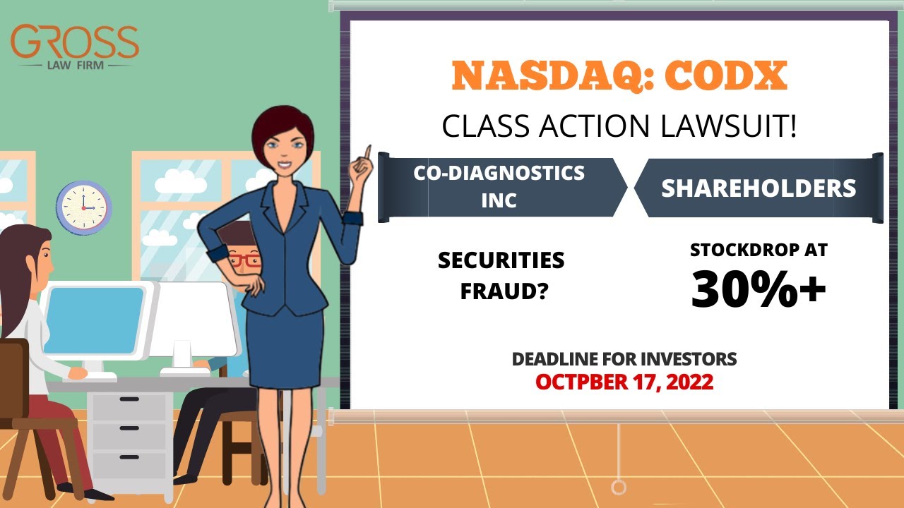 Co-Diagnostics Class Action Lawsuit CODX | Deadline October 17, 2022