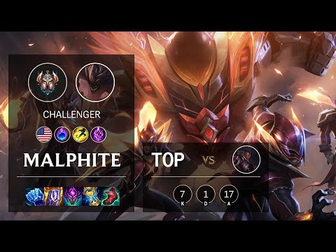 Malphite Top vs Lucian - NA Challenger Patch 11.5