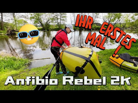 Packrafting with the Anfibio Rebel 2K on the upper Naab River/Unboxing/10 kilometers/Your first t...