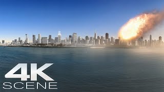 Asteroid Reigns Hellfire On Air Base (2025) 4K Scene - GREENLAND 2: Migration Action Movie Clip