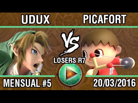 [Afterlife 5] uduX (Link) vs Picafort (Aldeano) SSB4 Losers R7