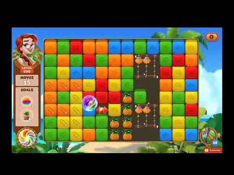 Lost Island Blast Adventure Level 890 NO BOOSTERS - A S GAMING