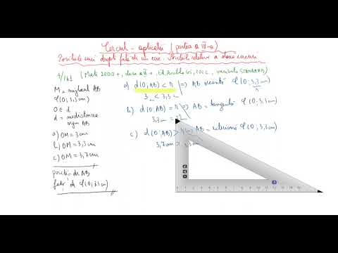 CERCUL- exercitii rezolvate, partea a IV-a