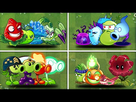 Team (Ice shroom + Pokra) & Random 09 Team Plant Vs Team Zombie 10 - Who Will Win？- PvZ2 Team Plant