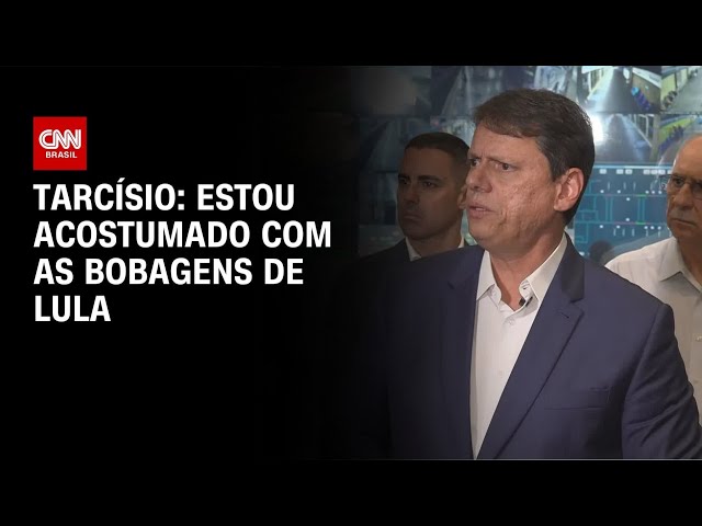 Tarcísio reage a Lula e diz estar “acostumado às bobagens” do presidente | CNN 360°