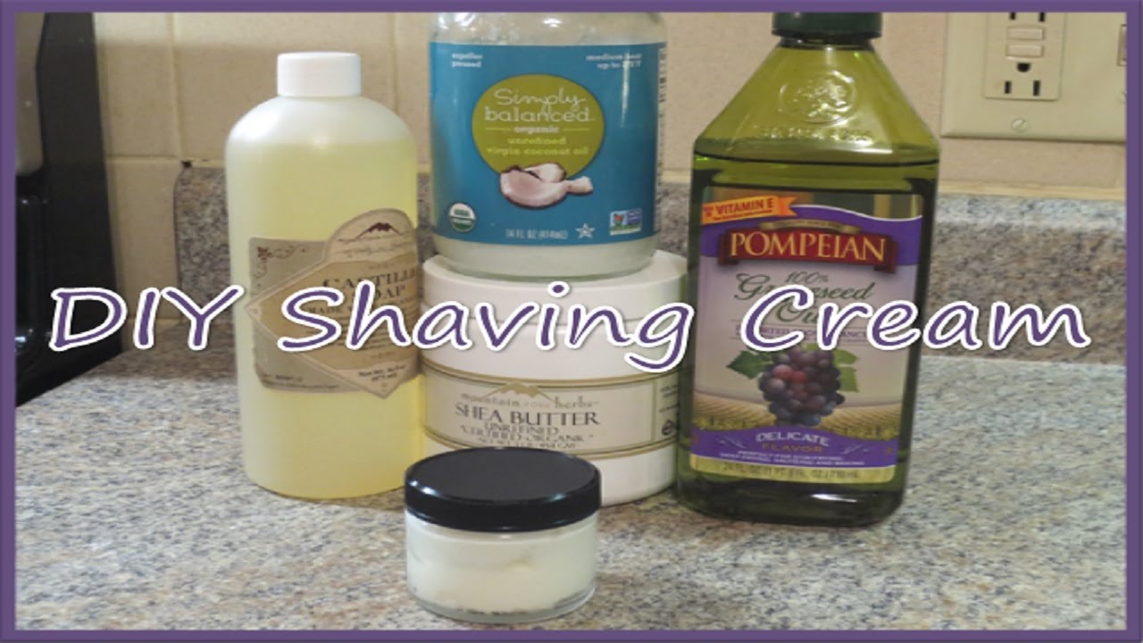 DIY Natural Shaving Cream Recipe!