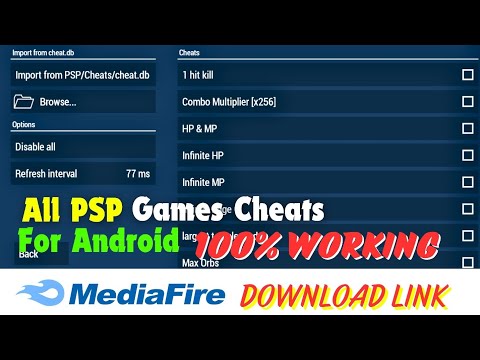 PPSSPP 2025 all Games Working Cheats File Download | How to use Cheat codes in PPSSPP Emulator