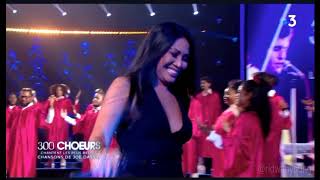 Anggun singing Joe Dassin’s L&#39;Amérique @ 300 choeurs chantant France 3