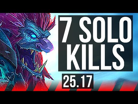 TRUNDLE vs ORNN (TOP) | 68% winrate, 7 solo kills, 39k DMG | EUW Master | 25.17