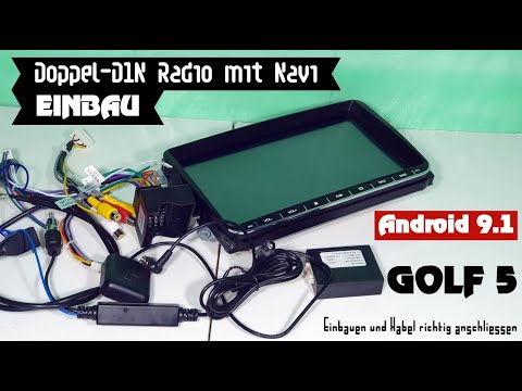 VW Golf 5/Android Radio 9.1 2 DIN Einbau/ugradnja (Part 2)