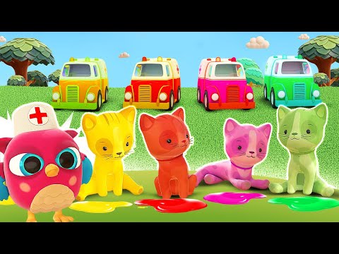 Совенок Хоп Хоп и мультики для детей — Детская песенка считалочка 5 котят