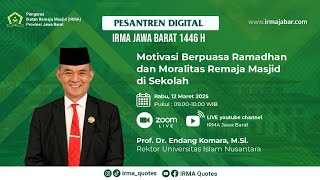 Materi 3 Motivasi Berpuasa Ramadhan dan Moralitas Remaja Masjid di Sekolah | Pesantren Digital