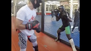 How to Fight in the Clinch tutorial - Muay Thai Knee Bump Coach Firas Zahabi