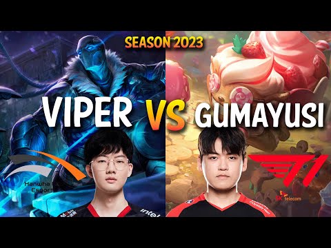 HLE Viper vs T1 Gumayusi - Viper VARUS ADC vs ZIGGS - KR Ranked