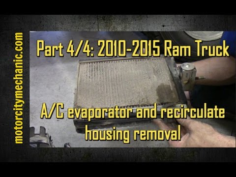 Part 4/4: 2009-2015 Ram trucks A/C evaporator and recirculate housing