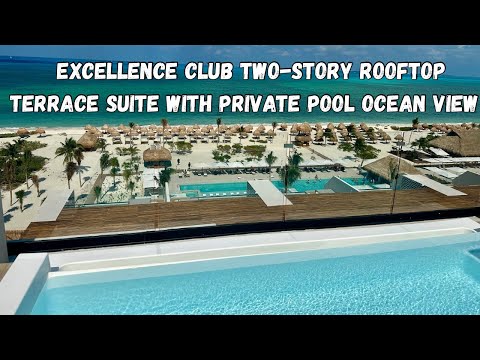 Excellence Coral Playa Mujeres | Excellence Club Two-Story Rooftop Terrace w/ Private Pool Oceanview