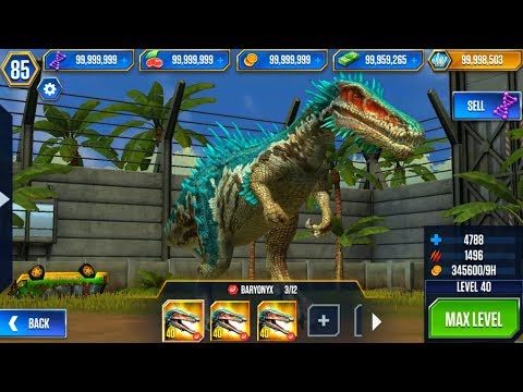 Baryonyx, Tapejalocephalus, Segnosuchus, Metriaphodon, Erliphosaurus - Jurassic World The Game
