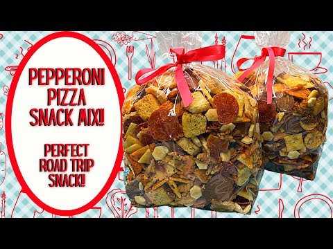 PEPPERONI PIZZA SNACK MIX!! PERFECT FOR ROAD TRIPPING!