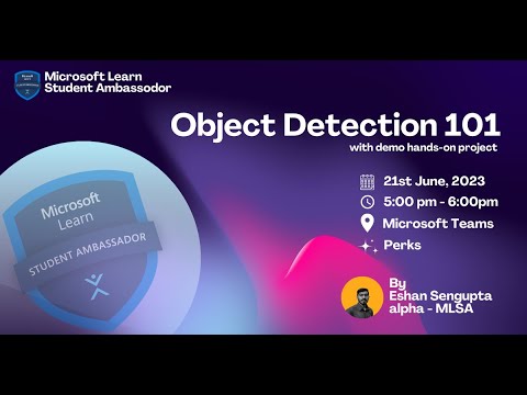Object Detection 101 (MLSA-event)