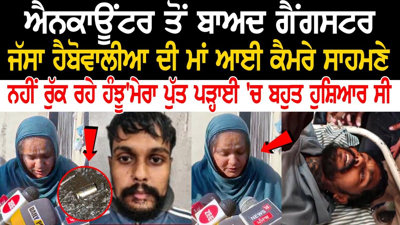 Encounter ਤੋਂ ਬਾਅਦ Gangster Jassa Happowal ਦੀ Mother ਆਈ Camera ਸਾਹਮਣੇ, ਨਹੀਂ ਰੁੱਕ ਰਹੇ ਹੰਝੂ..... Encounter ਤੋਂ ਬਾਅਦ Gangster Jassa Happowal ਦੀ Mother ਆਈ Camera ਸਾਹਮਣੇ, ਨਹੀਂ ਰੁੱਕ ਰਹੇ ਹੰਝੂ.....