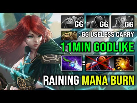 REASON Why Diffusal Windranger is Too OP | Crazy Raining Mana Burn 11Min Godlike Dota 2