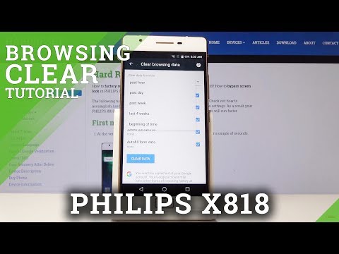 How to Clear Browsing Data in PHILIPS X818 - Reset Browser History