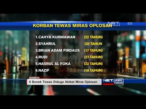 NET. JATIM - 6 BONEK TEWAS DIDUGA AKIBAT MIRAS OPLOSAN