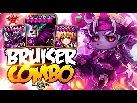 DARK BRUISER COMBO with ZERATU, GAPSOO and GURKHA - Summoners War
