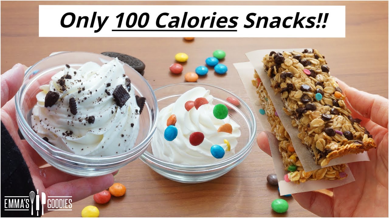 Only 100 Calories snacks! Quick & EASY 3 Ingredient LOW calorie!