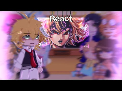 🐉😈 ꧁♡︎ 7 pecados capitais + Elizabeth reagindo a rap do Meliodas ( AniRap ) ♡︎꧂ 😈🐉 // GC // ✨