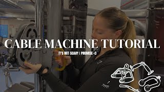 CABLE MACHINE WORKOUT TUTORIAL | beginner’s guide to setup and attachments