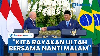 Canda Prabowo Mau Rayakan Ulang Tahun Bareng Presiden Brasil Nanti Malam: Kalau Diizinkan Ibu Negara