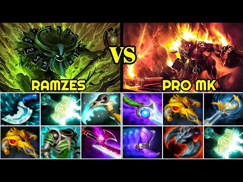 Ramzes [Nature's Prophet] VS Pro [Monkey King] Insane Right Click Battle 7.22 Dota 2