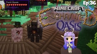 "HORSE BARN & FLESH GOLEMS" Minecraft Enchanted Oasis Ep 36
