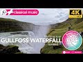 Gullfoss Waterfall: This impressive waterfall is part of the famous Golden Circle. Iceland 🇮🇸. 4K.