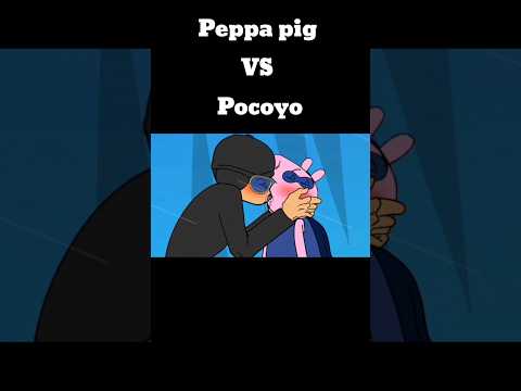 Pocoyo VS Peppa pig Pelea Final Parte 2 🤑👌 #shorts