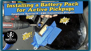 Epiphone Special II (Part 4) DIY EMG Solderless Battery Box Mod | James Hetfield Signature Pickups