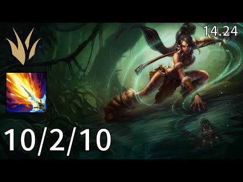 Nidalee Jungle vs Nunu & Willump - EUW Master | Patch 14.24