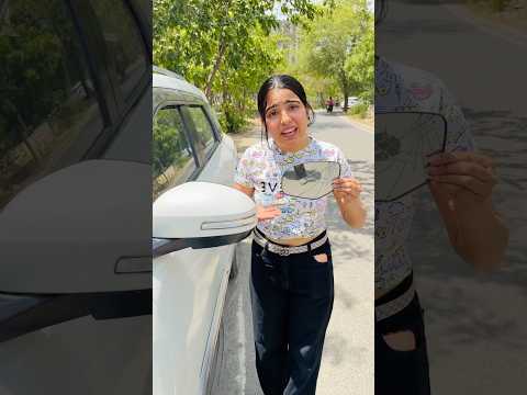 Car ka mirror crack kaise hogya ? 😱 #priyalkukreja #shorts #ytshorts