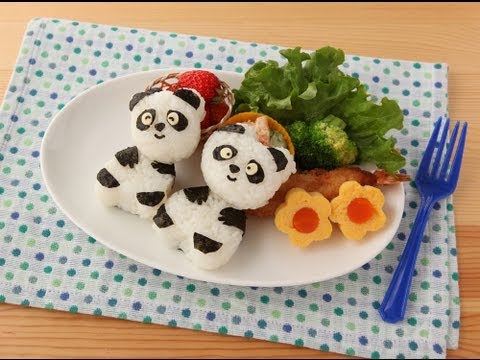 おにぎりパンダのランチプレートの作り方動画公開